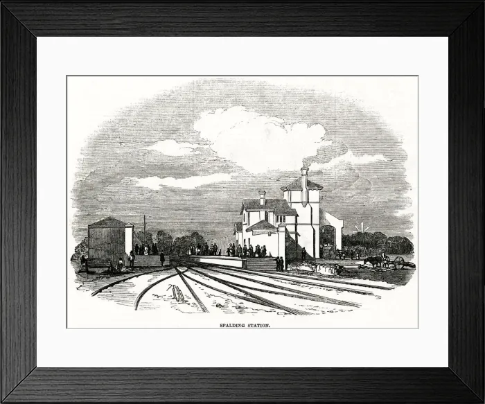 Framed Print : Spalding railway station, Spalding, Lincolnshire Framed Print : Spalding railway station, Spalding, Lincolnshire