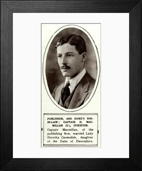 Framed Print : Harold Macmillan elected M. P. for Stockton Framed Print : Harold Macmillan elected M. P. for Stockton