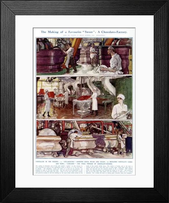 Framed Print : Scenes in a Chocolate Factory by Steven Spurrier