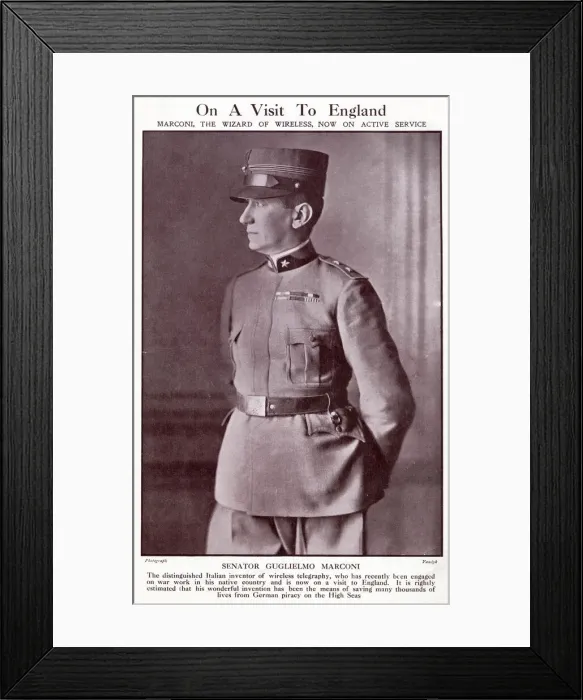 Framed Print : Guglielmo Marconi (1874 - 1937), Italian inventor and electrical engineer Framed Print : Guglielmo Marconi (1874 - 1937), Italian inventor and electrical engineer