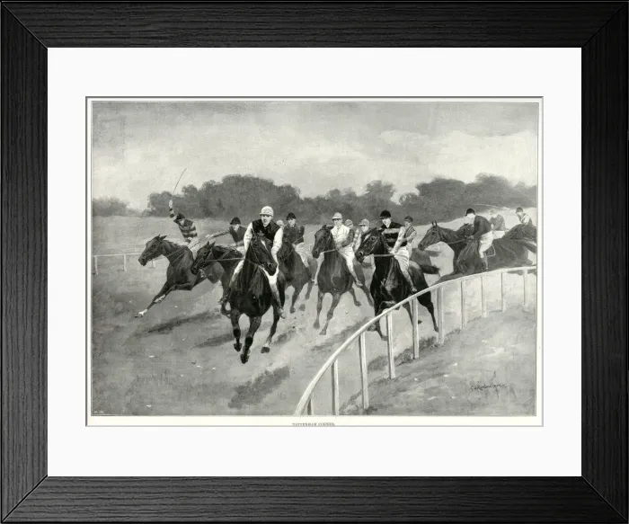 Framed Print : Tattenham Corner 1897 Framed Print : Tattenham Corner 1897