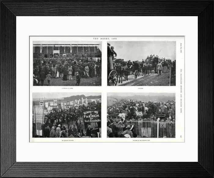 Framed Print : The Derby 1897
