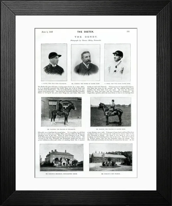 Framed Print : The Derby, 1897 Framed Print : The Derby, 1897