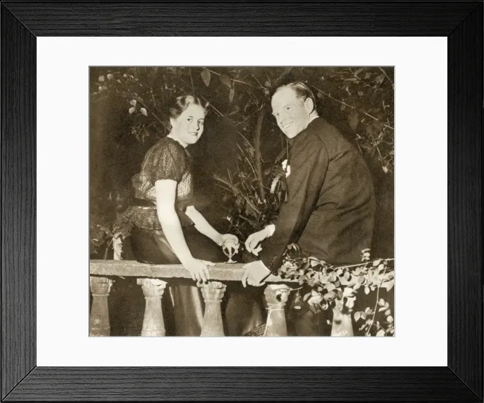 Framed Print : Mr Lanning Roper and Miss Shirley Cokayne-Frith Framed Print : Mr Lanning Roper and Miss Shirley Cokayne-Frith