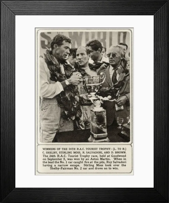 Framed Print : Winners of the 24th RAC Tourist Trophy Race at Goodwood Framed Print : Winners of the 24th RAC Tourist Trophy Race at Goodwood