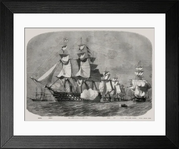 Framed Print : Royal Albert, 131 Flag of Vice-Admiral Lyons Framed Print : Royal Albert, 131 Flag of Vice-Admiral Lyons