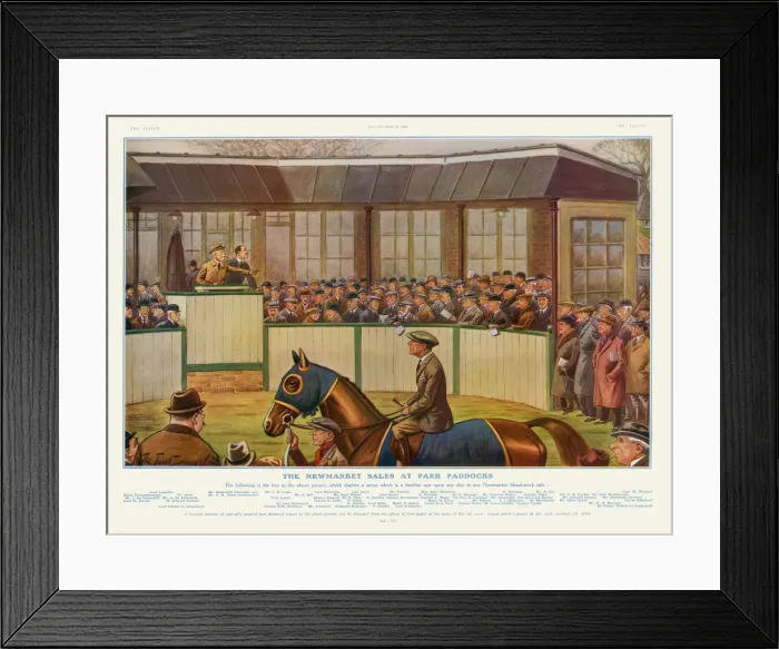 Framed Print : Newmarket Sales Framed Print : Newmarket Sales