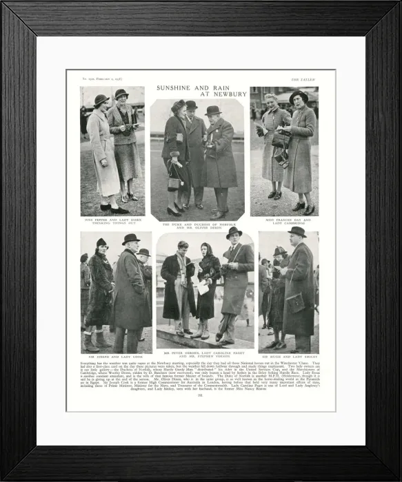 Framed Print : Races at Newbury