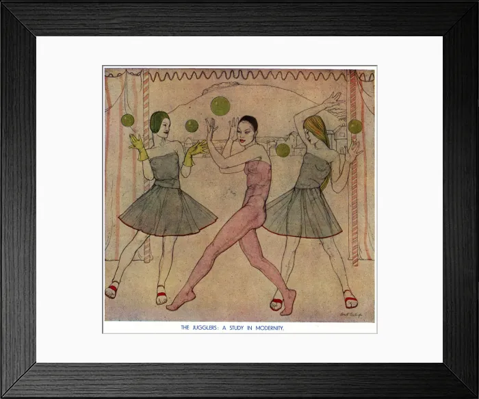 Framed Print : The Jugglers by Averil Burleigh Framed Print : The Jugglers by Averil Burleigh