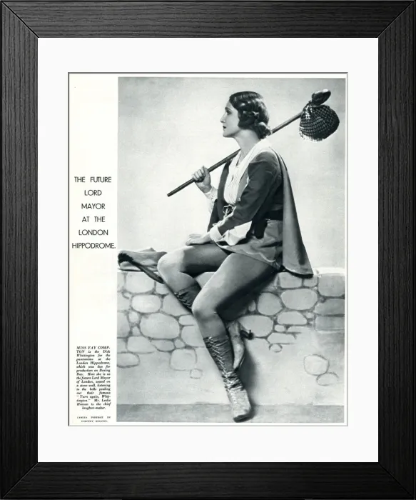 Framed Print : Fay Compton in Dick Whittington at London Hippodrome Framed Print : Fay Compton in Dick Whittington at London Hippodrome