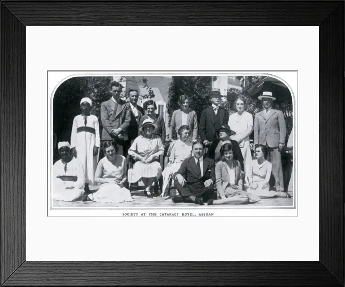 Framed Print : Society at the Cataract Hotel, Assuan (Aswan), Egypt Framed Print : Society at the Cataract Hotel, Assuan (Aswan), Egypt