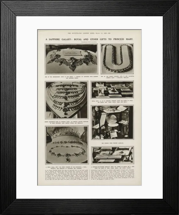 Framed Print : Gifts to Princess Mary on her wedding, 1922 Framed Print : Gifts to Princess Mary on her wedding, 1922