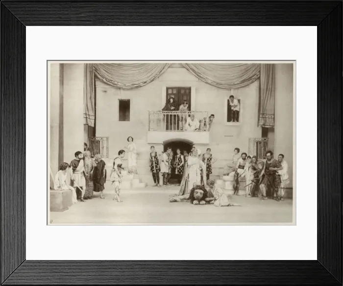 Framed Print : Androcles and the Lion by Shaw Framed Print : Androcles and the Lion by Shaw