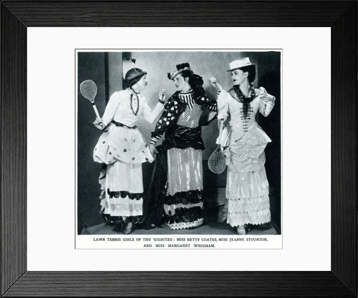 Framed Print : Margaret Whigham, Jeanne Stourton at Vacanis matinee