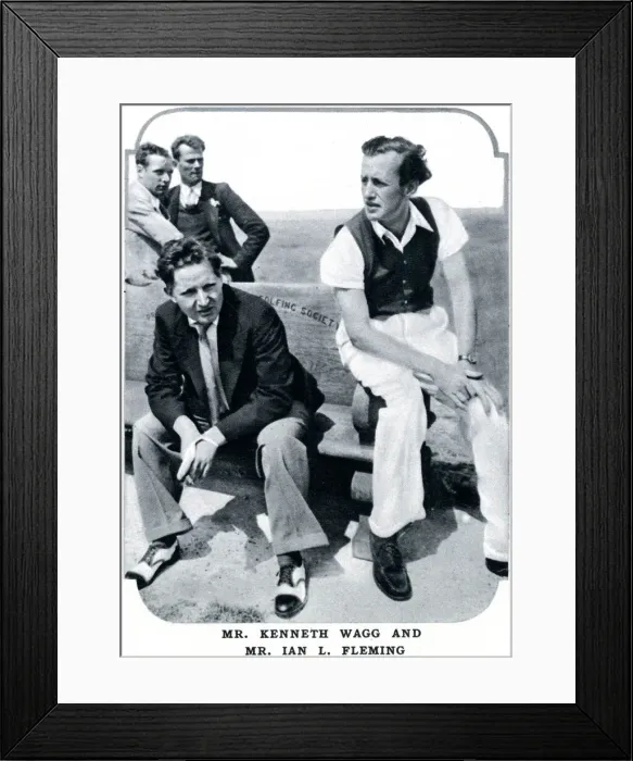 Framed Print : Kenneth Wagg & Ian Fleming at Whites Club golf tournament