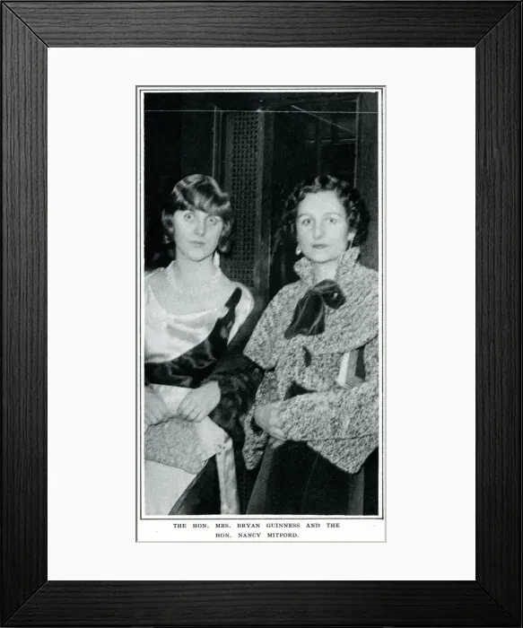 Framed Print : Diana and Nancy Mitford at the Midnight Ballet Framed Print : Diana and Nancy Mitford at the Midnight Ballet