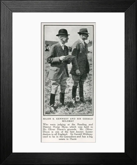 Framed Print : Maj.s Kennedy and Sir Gerald Mildmay - Reading and District Framed Print : Maj.s Kennedy and Sir Gerald Mildmay - Reading and District