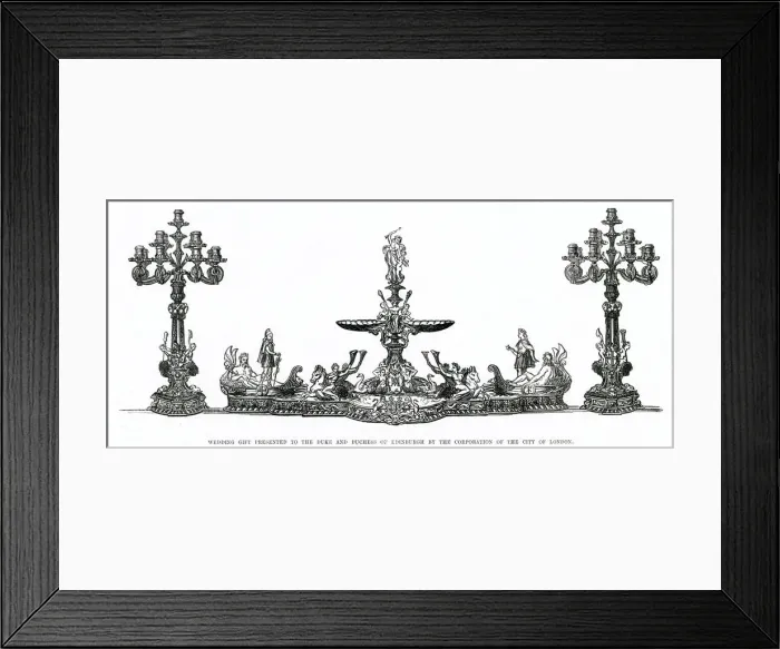 Framed Print : Wedding gfits presented to the Duke & Duchess of Edinburgh Framed Print : Wedding gfits presented to the Duke & Duchess of Edinburgh