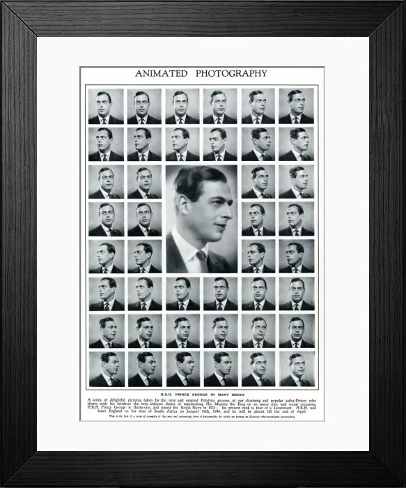 Framed Print : Animated Photography, Prince George in Many Moods Framed Print : Animated Photography, Prince George in Many Moods