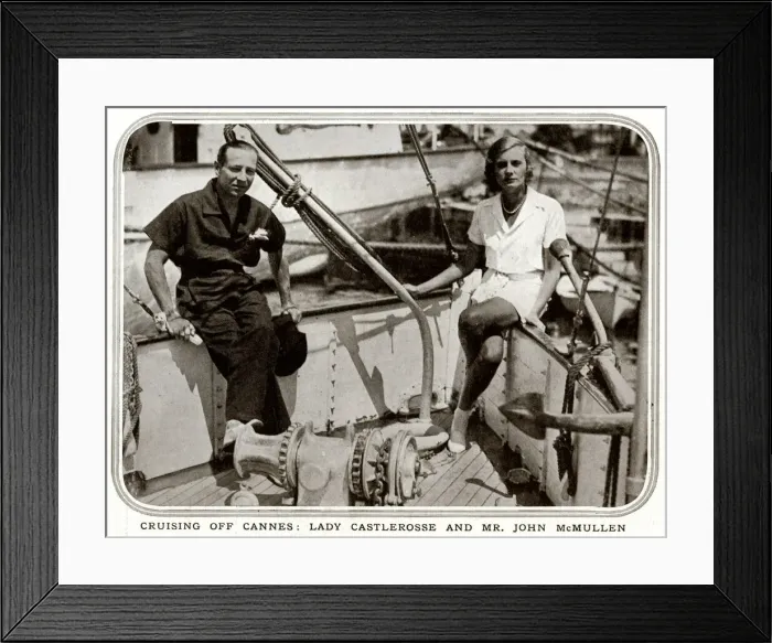 Framed Print : Lady Castlerosse in Cannes Framed Print : Lady Castlerosse in Cannes