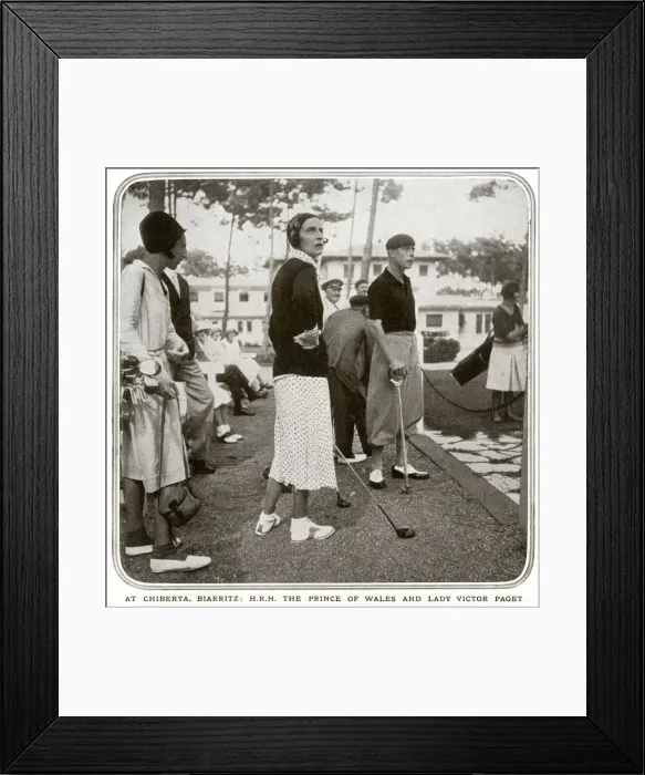 Framed Print : The Prince of Wales, Chiberta golf course, Biarritz, 1931 Framed Print : The Prince of Wales, Chiberta golf course, Biarritz, 1931