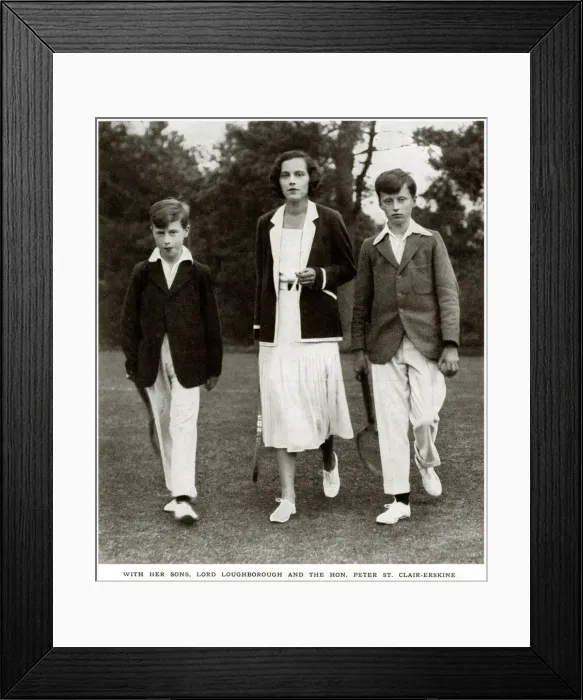 Framed Print : Lady Milbanke at Mullaboden with her children Framed Print : Lady Milbanke at Mullaboden with her children