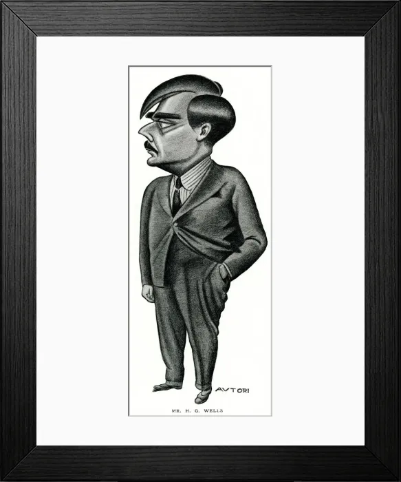 Framed Print : H. G. Wells by Autori Framed Print : H. G. Wells by Autori
