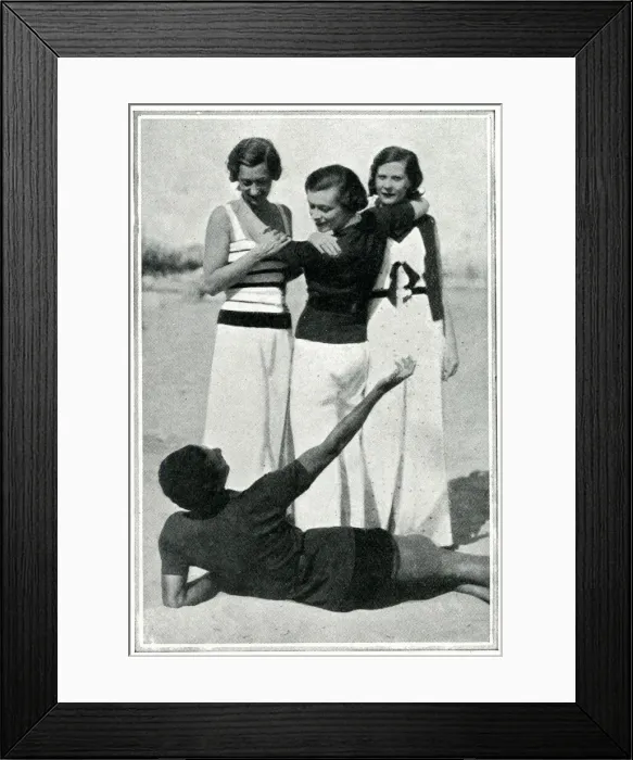 Framed Print : Serge Lifar at the Venice Lido Framed Print : Serge Lifar at the Venice Lido