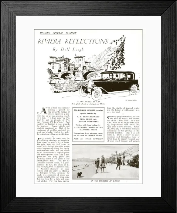 Framed Print : Riviera Refections by Dell Leigh (1 / 2) Framed Print : Riviera Refections by Dell Leigh (1 / 2)
