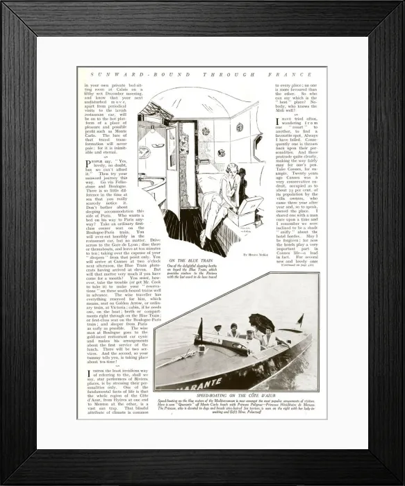 Framed Print : Riviera Refections by Dell Leigh (2  /  2)