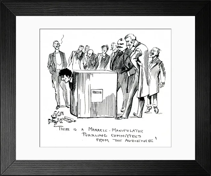 Framed Print : Houdinis act at the London Hippodrome 1904 Framed Print : Houdinis act at the London Hippodrome 1904