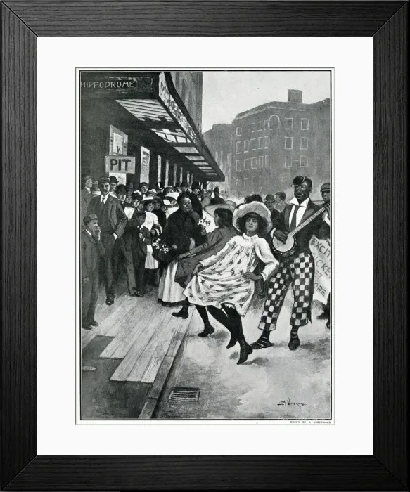 Framed Print : The good-humoured crowd at the London Hippodrome Framed Print : The good-humoured crowd at the London Hippodrome