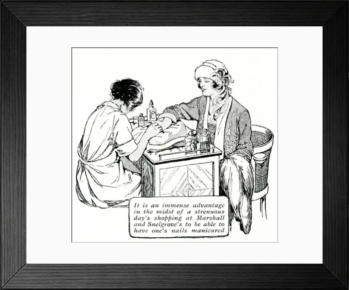 Framed Print : Manicure, 1923 Framed Print : Manicure, 1923