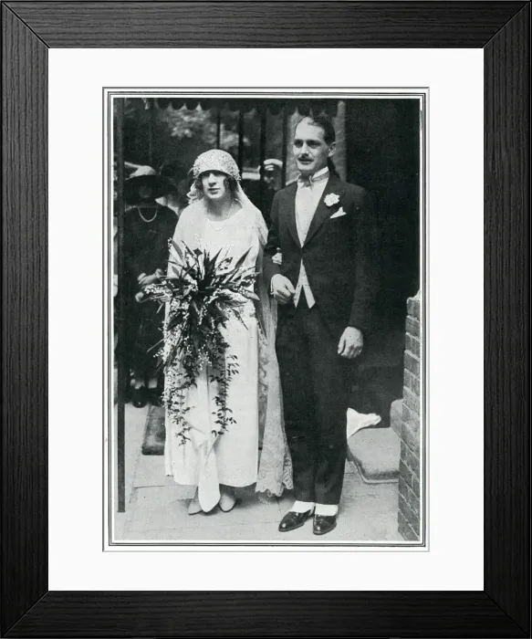 Framed Print : Marriage of Andrew Spottiswoode and Iris Watson Framed Print : Marriage of Andrew Spottiswoode and Iris Watson
