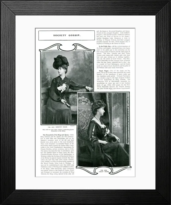 Framed Print : Dorothy and Violet Vivian