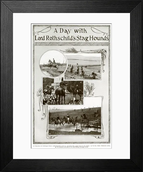 Framed Print : A Day Wtih Lord Rothschilds Stag Hounds Framed Print : A Day Wtih Lord Rothschilds Stag Hounds