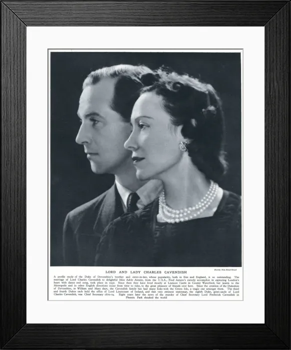 Framed Print : Lord and Lady Charles Cavendish (Adele Astaire) Framed Print : Lord and Lady Charles Cavendish (Adele Astaire)