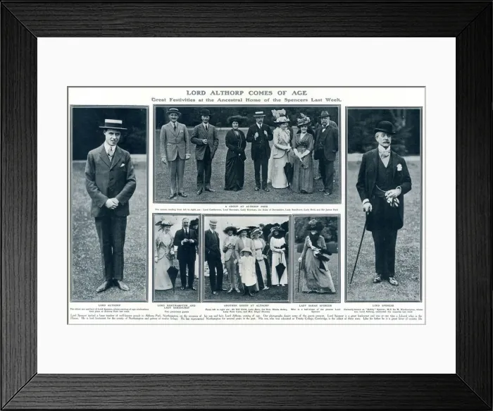 Framed Print : Lord Althorp Comes of Age Framed Print : Lord Althorp Comes of Age
