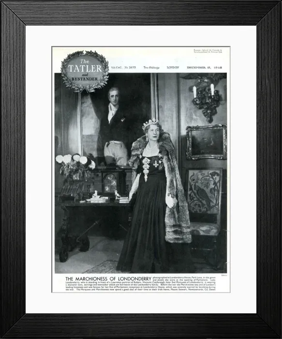 Framed Print : Marchioness of Londonderry at Londonderry House