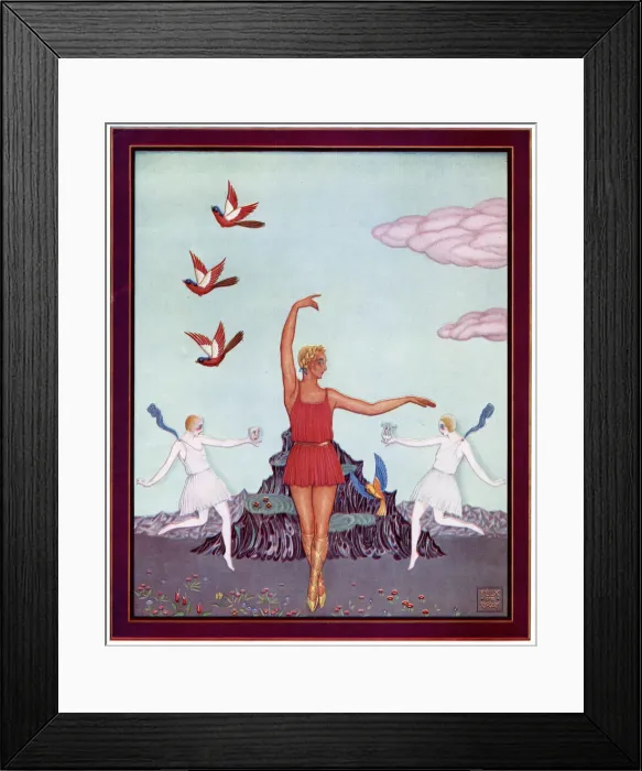 Framed Print : Russian ballet, Stravinsky Apollo Musagetes, Felix de Gray Framed Print : Russian ballet, Stravinsky Apollo Musagetes, Felix de Gray