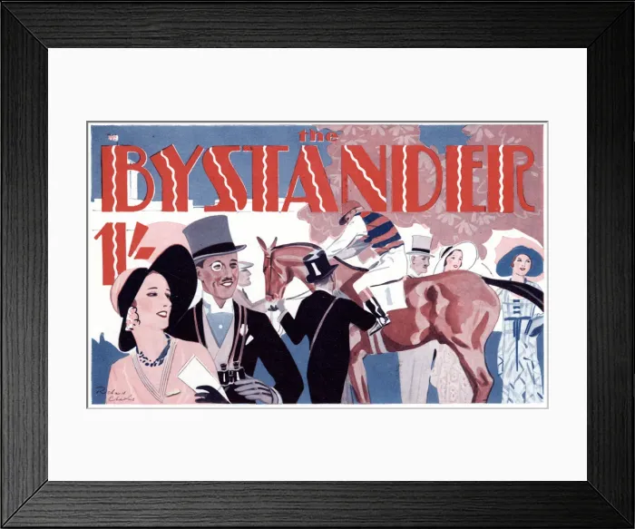 Framed Print : Bystander masthead - society horse racing - Royal Ascot Framed Print : Bystander masthead - society horse racing - Royal Ascot