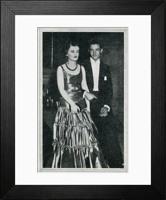 Framed Print : Miss Margaret Whigham and Lord Selby Framed Print : Miss Margaret Whigham and Lord Selby