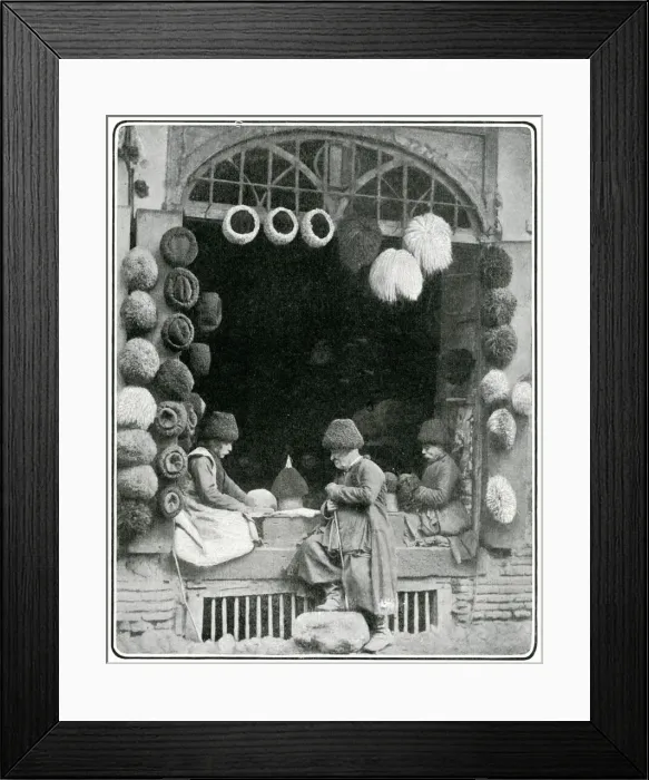 Framed Print : Hat shop in Tiflils (Tibilisi), Georgia, 1903 Framed Print : Hat shop in Tiflils (Tibilisi), Georgia, 1903