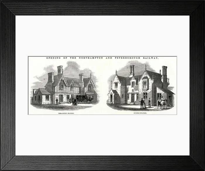 Framed Print : Opening of the Northampton & Peterborough Railway Framed Print : Opening of the Northampton & Peterborough Railway