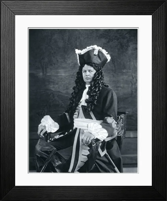Framed Print : Duke of Marlborough dressed as his ancestor Framed Print : Duke of Marlborough dressed as his ancestor