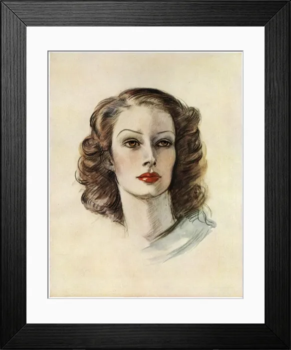 Framed Print : Lady Marguerite Strickland by Olive Snell Framed Print : Lady Marguerite Strickland by Olive Snell