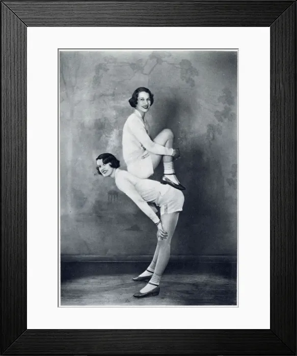 Framed Print : The Ralli Sisters - The Ruthven Twins in Shake Your Feet Framed Print : The Ralli Sisters - The Ruthven Twins in Shake Your Feet