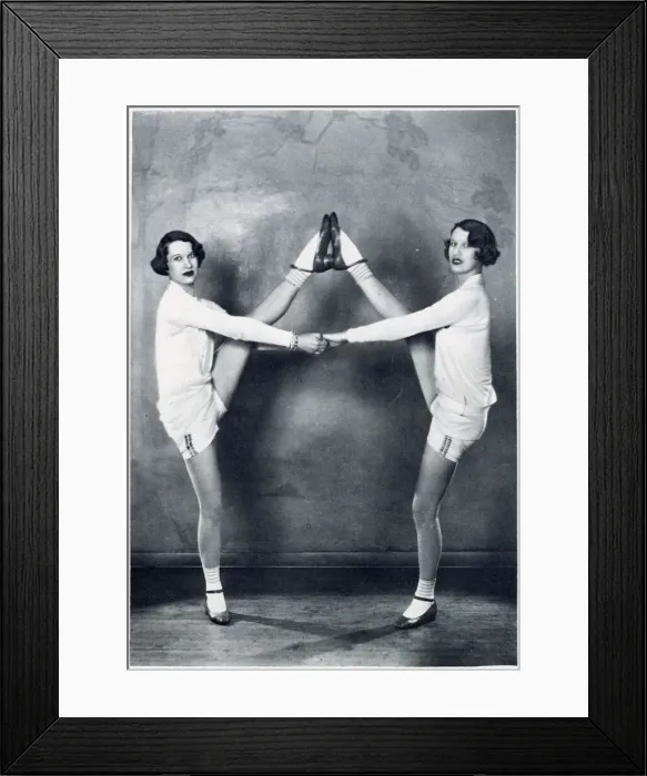Framed Print : The Ralli Sisters - The Ruthven Twins in Shake Your Feet Framed Print : The Ralli Sisters - The Ruthven Twins in Shake Your Feet