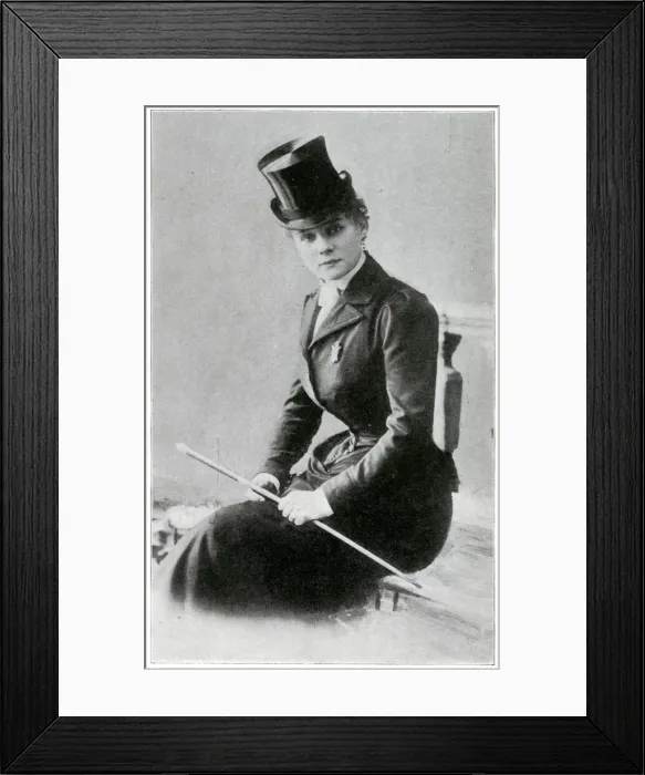 Framed Print : Mdlle. Milly Capell, famous equestrienne at the Hippodrome Framed Print : Mdlle. Milly Capell, famous equestrienne at the Hippodrome