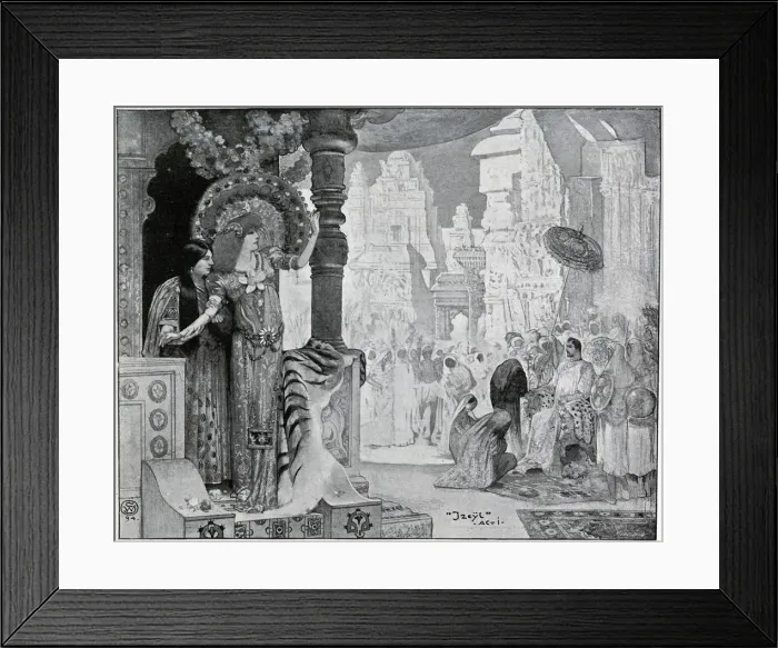 Framed Print : Madame Sarah Bernhardt in Izeyl at Dalys Theatre